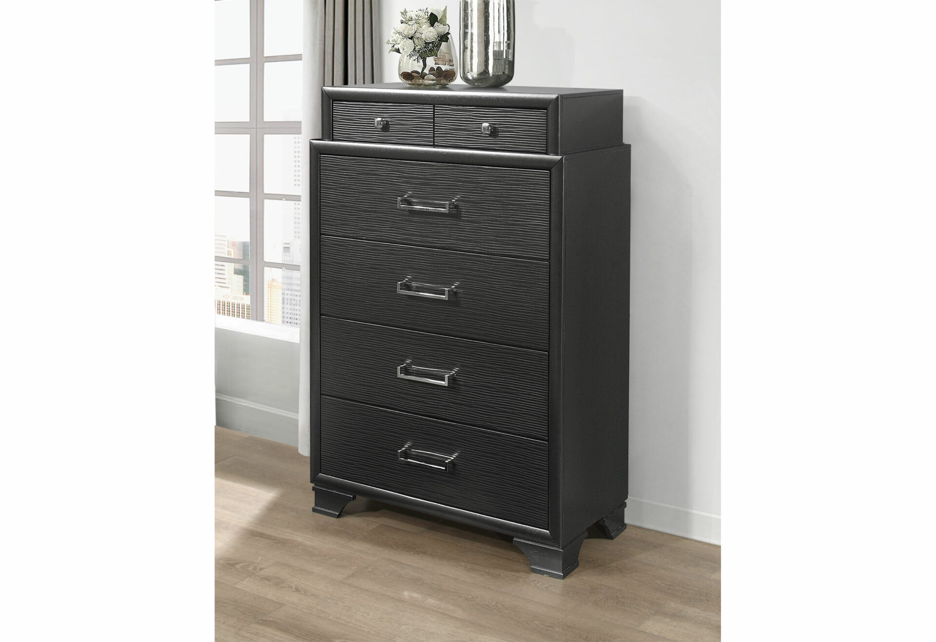  GREY QUEEN BED ROOM SET – Image 5