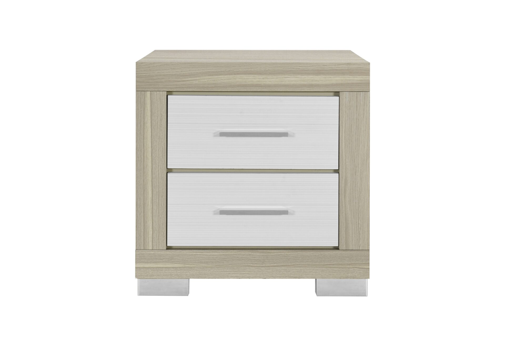  NATURAL/WHITE KING BED ROOM SET – Image 6