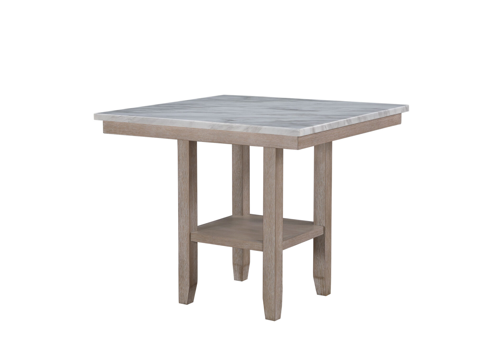 NATURAL BAR TABLE + 6 BAR STOOLS – Image 2