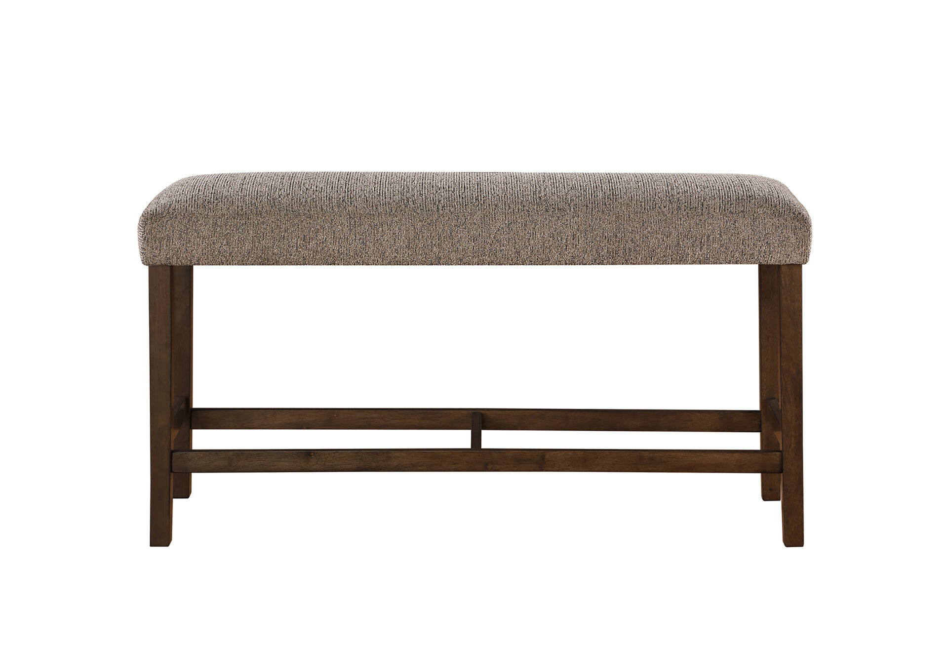 BROWN BAR TABLE WITH 4 BAR STOOLS AND BENCH – Image 3