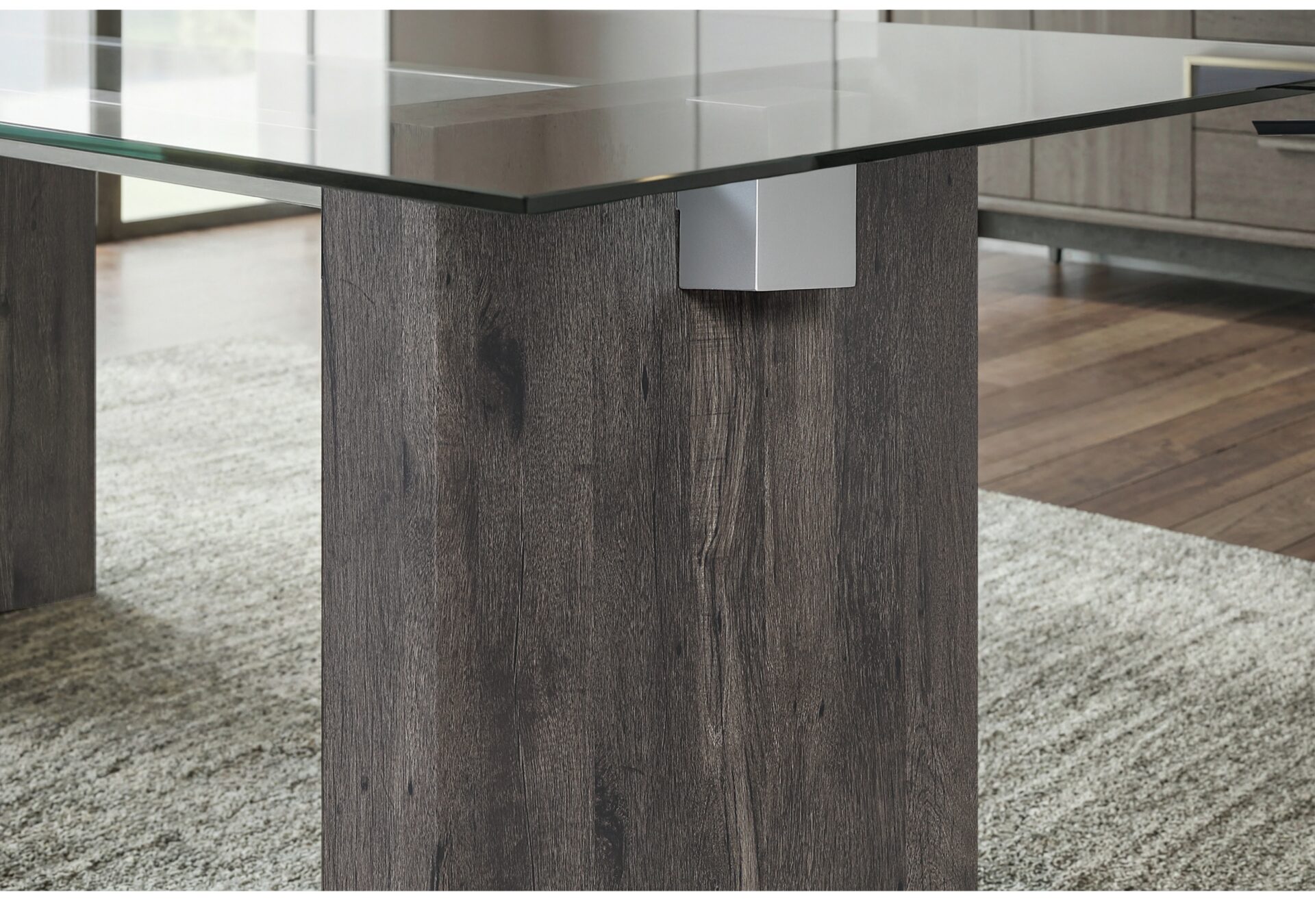 DINING TABLE AND 4 DINING CHAIRS – Image 3