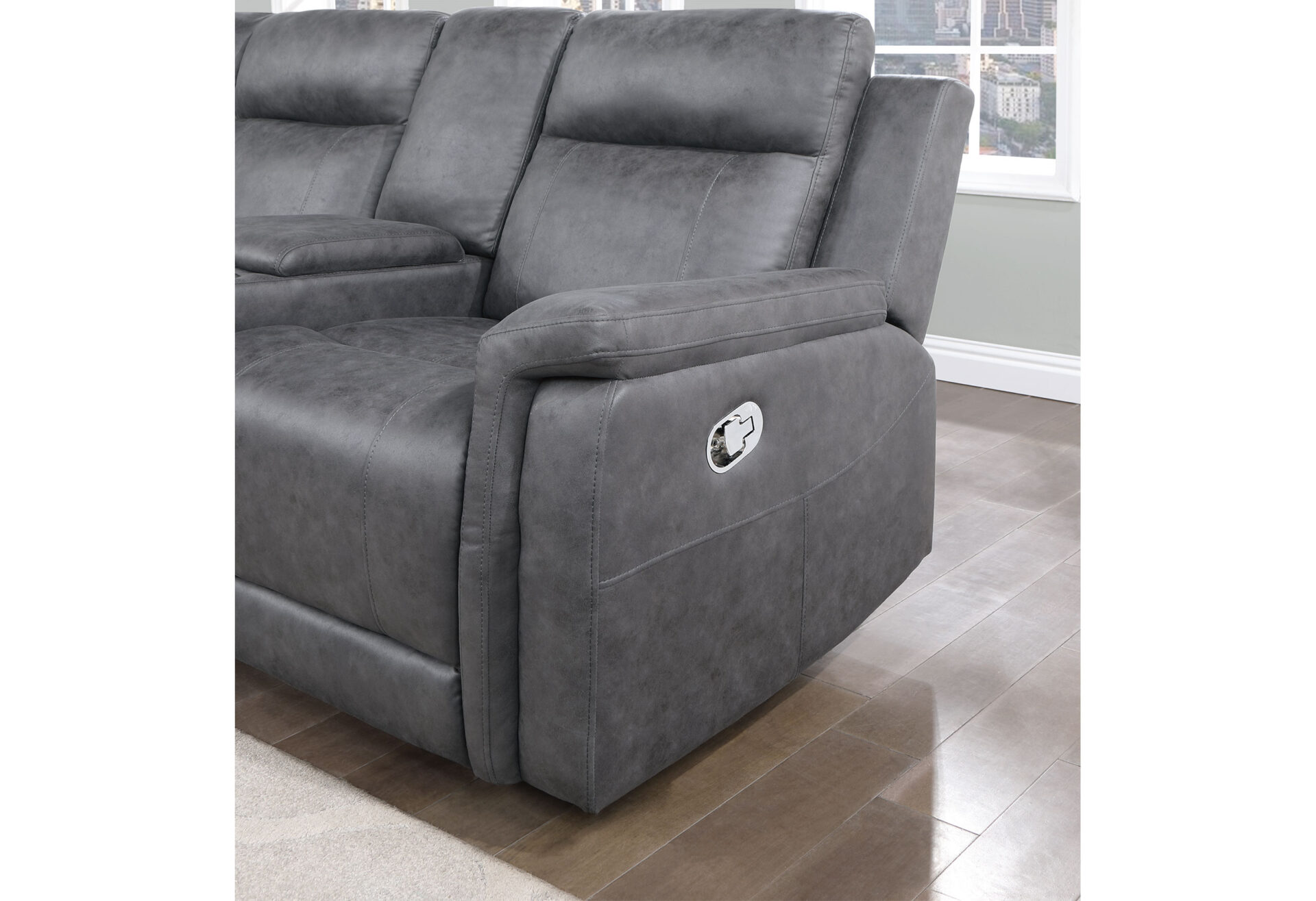 GREIGE SECTIONAL LIVING ROOM  – Image 3