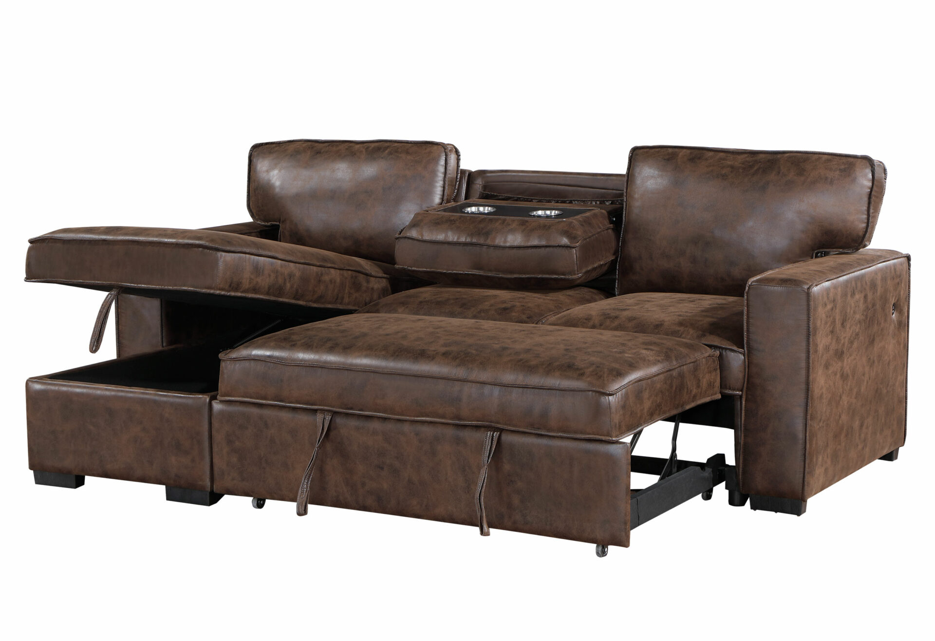 COFFEE REVERSIBLE PULL OUT SOFA BED – Image 3