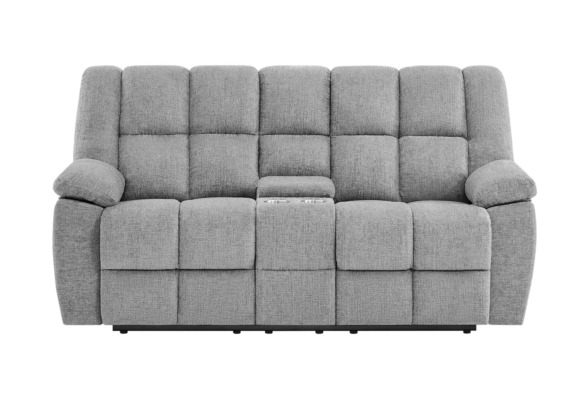 SMOKE CONSOLE RECLINING LOVESEAT – Image 2
