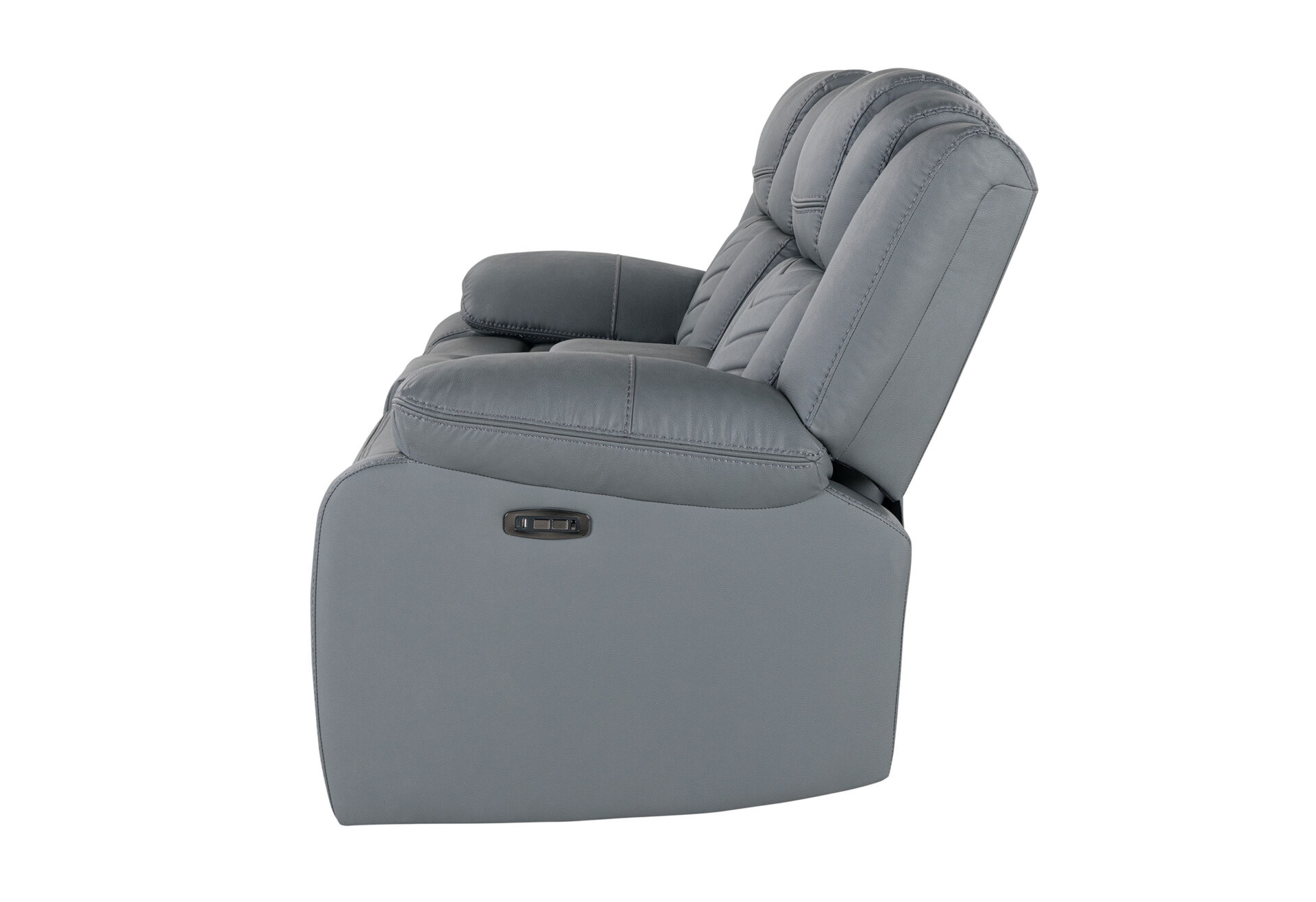 GREY 10 PWR CON REC LOVESEAT WITH LED AND IMMERSIVE SOUND – Image 3