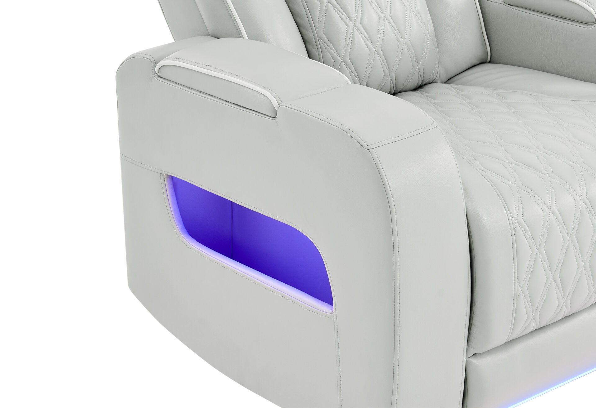 BLANCHE SILVER P2 PWR REC SOFA/PWR CON REC LOVESEAT/PWR REC – Image 3