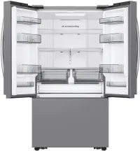 Samsung - 36 in. Wide 32 cu. ft. 3-Door French Door Smart Refrigerator with Dual Auto Ice Maker - Stainless Steel – Image 2