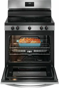 Frigidaire - 30 in. Wide 5 elements 5.3 Cu ft. Freestanding Electric Range with Quick Boil Element - Stainless Steel – Image 2