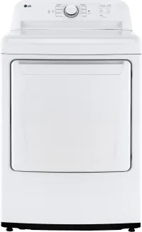 LG - 7.3 Cu. Ft. Electric Dryer with Sensor Dry - White – Image 3