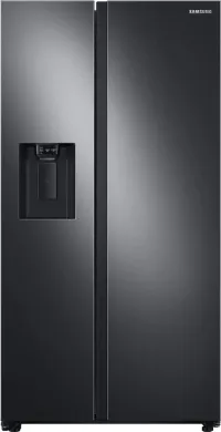 Samsung - 36 in. Wide 27.4 cu. ft. Side-by-Side Refrigerator with Large Capacity - Black Stainless Steel – Image 2
