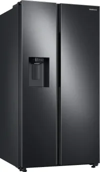 Samsung - 36 in. Wide 27.4 cu. ft. Side-by-Side Refrigerator with Large Capacity - Black Stainless Steel – Image 1