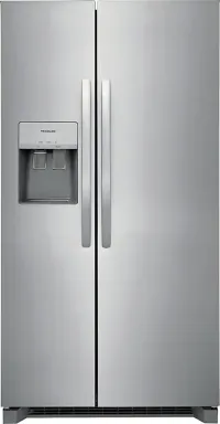 Frigidaire - 36 in. Wide 25.6 Cu. Ft. Side-by-Side Refrigerator - Stainless Steel – Image 1