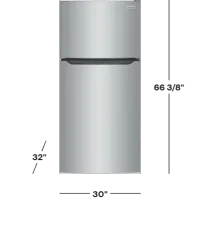 Frigidaire - 30 in. Wide 20 Cu. Ft. Garage Ready Top-Freezer Refrigerator - Stainless Steel – Image 5