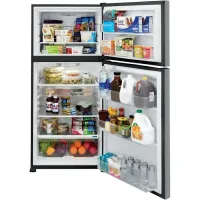 Frigidaire - 30 in. Wide 20 Cu. Ft. Garage Ready Top-Freezer Refrigerator - Stainless Steel – Image 4