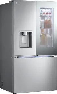 LG - 36-in Wide Counter-Depth MAX 25.5 Cu. Ft. French Door-in-Door Smart Refrigerator with Mirror InstaView - Stainless Steel – Image 4