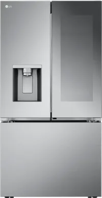 LG - 36-in Wide Counter-Depth MAX 25.5 Cu. Ft. French Door-in-Door Smart Refrigerator with Mirror InstaView - Stainless Steel – Image 1