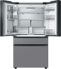 Samsung - 36 in. Wide BESPOKE 23 cu. ft. 4-Door French Door Counter Depth Smart Refrigerator with Beverage Center - Stainless S – Image 5
