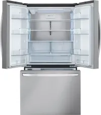 LG - 36-in Counter-Depth MAX 26.5 Cu. Ft. French Door Smart Refrigerator with Internal Water Dispenser - Stainless Steel – Image 3