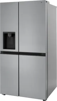 LG - 36-in Wide 22.5 Cu. Ft. Counter-Depth Side-by-Side Refrigerator with Smooth Touch Dispenser - Stainless Steel – Image 1