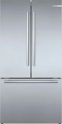 Bosch - 800 Series 36 in. Wide 21 Cu. Ft. French Door Bottom Freezer Counter-Depth Smart Refrigerator with VitaFresh - Stainles – Image 2