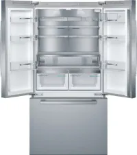 Bosch - 800 Series 36 in. Wide 21 Cu. Ft. French Door Bottom Freezer Counter-Depth Smart Refrigerator with VitaFresh - Stainles – Image 4