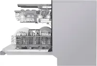 LG - 24-in Front Control Built-In Stainless Steel Tub Dishwasher with 3rd Rack, Quadwash, and 48dBA - Stainless Steel – Image 4