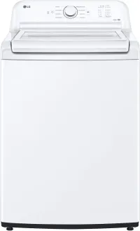 LG - 4.1 Cu. Ft. High-Efficiency Top Load Washer with TurboDrum Technology - White – Image 1