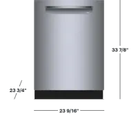 Bosch - 800 Series 24 " Top Control Smart Built-In Stainless Steel Tub Dishwasher with 3rd Rack and CrystalDry, 42 dBA - Stainl – Image 2