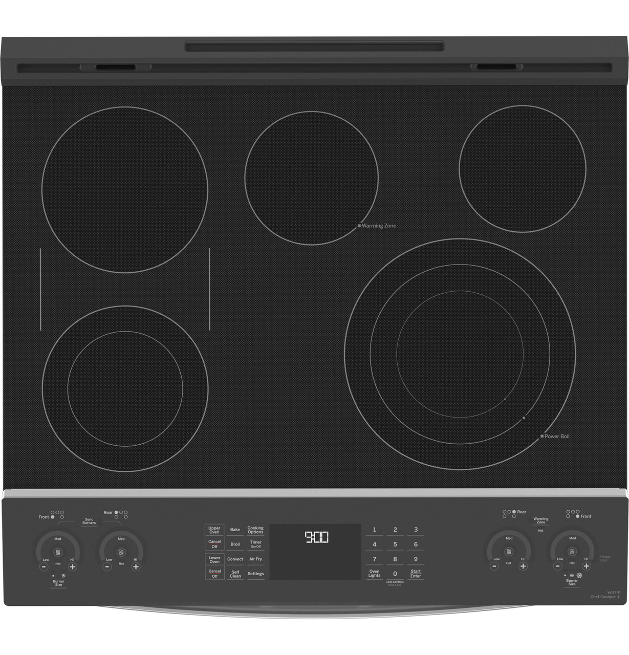 GE Profile™ 30" Smart Slide-In Electric Double Oven Convection Fingerprint Resistant Range – Image 3