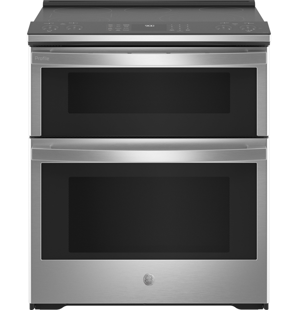 GE Profile™ 30" Smart Slide-In Electric Double Oven Convection Fingerprint Resistant Range – Image 1