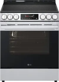 LG - 30-in Wide 6.3 Cu. Ft. Slide-In Electric True Convection Smart Range with 5 Elements, Air Fry and Flex Control Knobs - Sta – Image 3