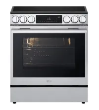 6.3 cu. ft. Smart Wi-Fi Enabled Electric Slide-in Range with InstaView®, Fan Convection, Air Fry & EasyClean – Image 1