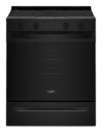 Whirlpool - 30 in. Wide 5 elements 5.3 cu. ft. Slide-In Electric Range with No Preheat and Slow Cook Modes - Black – Image 4
