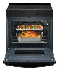 Whirlpool - 30 in. Wide 5 elements 5.3 cu. ft. Slide-In Electric Range with No Preheat and Slow Cook Modes - Black – Image 2