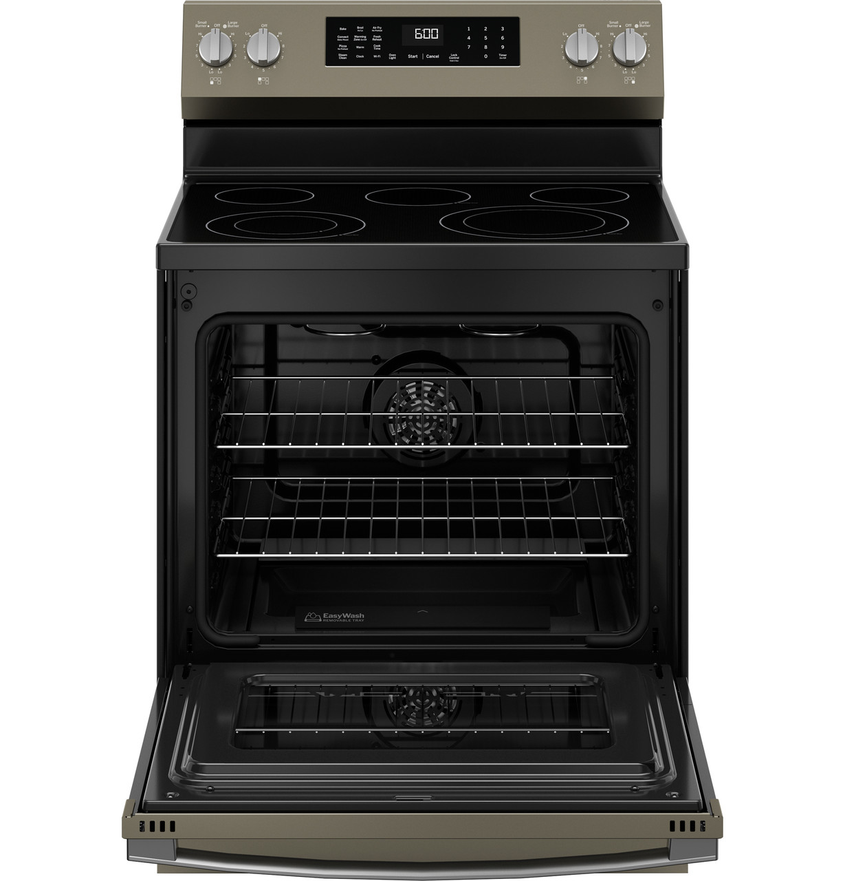 GE® ENERGY STAR® 30" Free-Standing Electric Convection Range with No Preheat Air Fry and EasyWash™ Oven Tray – Image 3