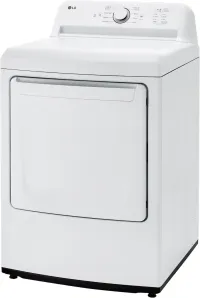 LG - 7.3 Cu. Ft. Electric Dryer with Sensor Dry - White – Image 1