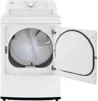 LG - 7.3 Cu. Ft. Electric Dryer with Sensor Dry - White – Image 5