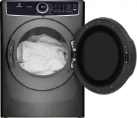 Electrolux - 8.0 Cu. Ft. Stackable Electric Dryer with Steam and Balanced Dry - Titanium – Image 3