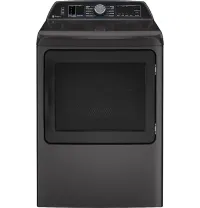 GE Profile - 7.4 Cu. Ft. Smart Electric Dryer with Steam, Sanitize Cycle and Sensor Dry - Gray – Image 1