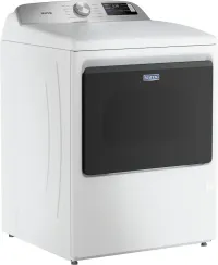 Maytag - 7.4 Cu. Ft. Smart Electric Dryer with Extra Power and Advanced Moisture Sensing - White – Image 1