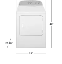 Whirlpool - 7.0 Cu. Ft. 14-Cycle Electric Dryer - White – Image 2