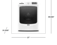 Maytag - 4.5 Cu. Ft. High-Efficiency Stackable Front Load Washer with Steam and Fresh Spin - White – Image 3