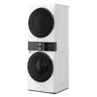 Whirlpool - Smart Front Load Laundry Tower 4.5 Cu. Ft. Washer and 7.4 Cu. Ft. Electric Dryer with UV Clean Technology - White – Image 4