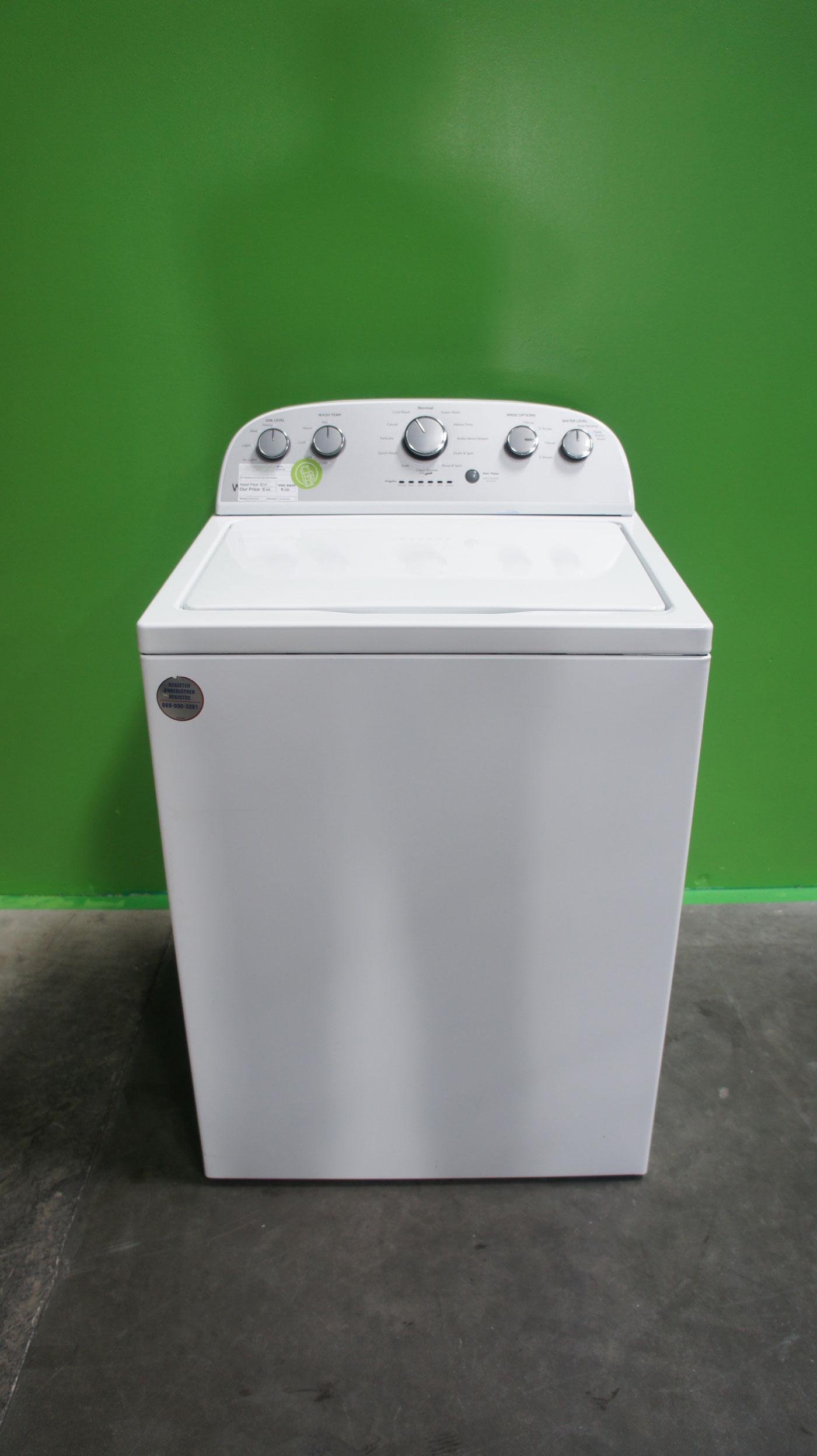 Whirlpool - 3.5 Cu. Ft. 12-Cycle Top-Loading Washer - White – Image 2