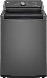 LG - 4.1 Cu. Ft. High-Efficiency Top Load Washer with TurboDrum Technology - Monochrome Grey – Image 4