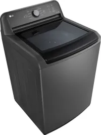 LG - 4.1 Cu. Ft. High-Efficiency Top Load Washer with TurboDrum Technology - Monochrome Grey – Image 1