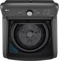 LG - 4.1 Cu. Ft. High-Efficiency Top Load Washer with TurboDrum Technology - Monochrome Grey – Image 3