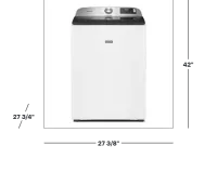 Maytag - 5.2 Cu. Ft. Smart Top Load Washer with Extra Power - White – Image 2