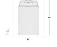 GE - 4.0 Cu. Ft. High-Efficiency Top Load Washer with Water Level Control - White – Image 2