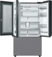 Samsung - 36 in. Wide BESPOKE 30 cu. ft. 3-Door French Door Smart Refrigerator with Beverage Center - Stainless Steel – Image 2